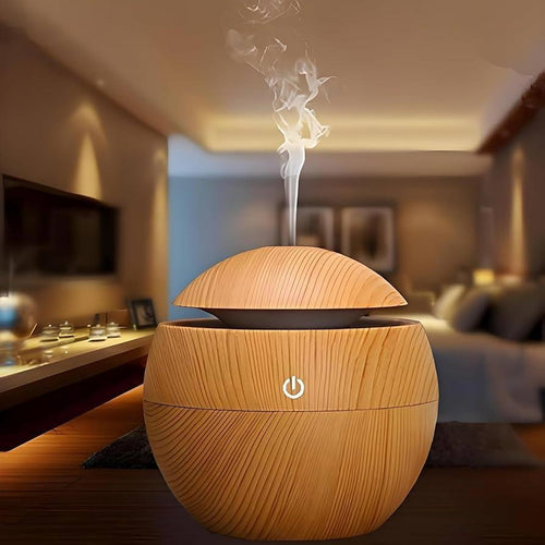 Aesthetic Dark Wooden Humidifier For Room.