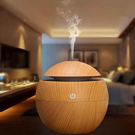 Aesthetic Dark Wooden Humidifier For Room.