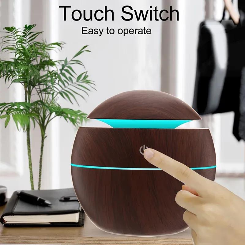 Aesthetic Dark Wooden Humidifier For Room.