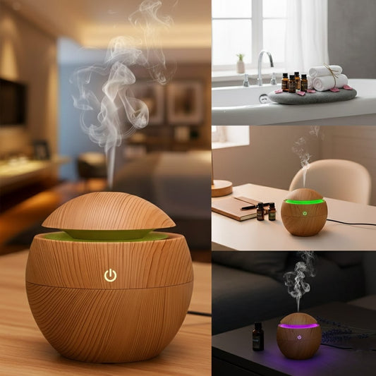 Aesthetic Dark Wooden Humidifier For Room.
